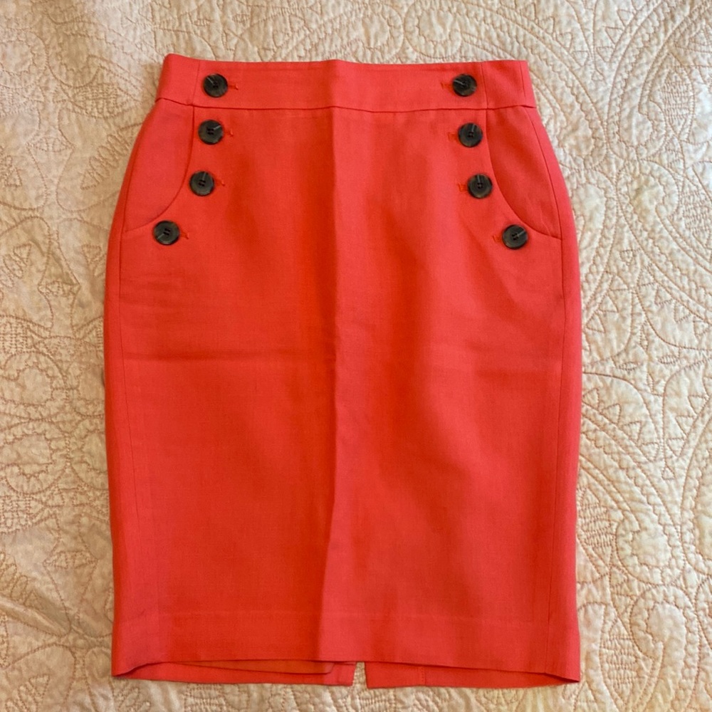 Pink Ann Taylor Loft Pencil Skirt - Size 0
